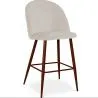 Taburete Tapizado en Terciopelo - Diseño Escandinavo - 66cm - Evelyne image 9