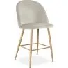 Taburete Tapizado en Terciopelo - Diseño Escandinavo - 66cm - Evelyne image 9