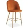 Taburete Tapizado en Terciopelo - Diseño Escandinavo - 66cm - Evelyne image 9