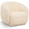 Sillón Tapizado en Tela Bouclé - Diseño Curvo - Drisela image 9
