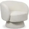 Sillón Tapizado en Tela Bouclé - Diseño Curvo - Dresa image 9