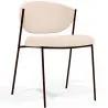 Silla de comedor - Tapizada en Tela Bouclé - Metal negro - Seda image 9