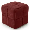 Puff Cuadrado Tapizado en Pana - Diseño Moderno - Cube image 9