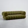 Sofá Tapizado en Terciopelo - Estilo Moderno - 2/3 Plazas - Curvo Teddy image 9