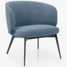 Sillón de Diseño Curvo Tapizado Estilo Contemporáneo - Opreh image 9