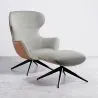 Sillón de Diseño Tapizado Estilo Contemporáneo con Reposapiés - Derta image 9