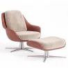 Sillón de Diseño Tapizado Estilo Contemporáneo con Reposapiés - Asher image 9