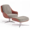 Sillón de Diseño Tapizado Estilo Contemporáneo con Reposapiés - Asher image 9