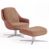 Sillón de Diseño Tapizado Estilo Contemporáneo con Reposapiés - Asher image 9