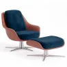 Sillón de Diseño Tapizado Estilo Contemporáneo con Reposapiés - Asher image 9