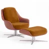 Sillón de Diseño Tapizado Estilo Contemporáneo con Reposapiés - Asher image 9