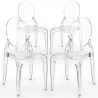 Pack de 4 Sillas de comedor Transparente - Estilo Victoria  image 9