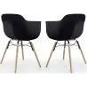 Silla de Comedor - Diseño Escandinavo - Patas de Madera - Pack de 2 - Nordika image 9