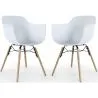 Silla de Comedor - Diseño Escandinavo - Patas de Madera - Pack de 2 - Nordika image 9