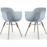 Silla de Comedor - Diseño Escandinavo - Patas de Madera - Pack de 2 - Nordika image 9