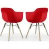 Silla de Comedor - Diseño Escandinavo - Patas de Madera - Pack de 2 - Nordika image 9