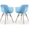 Silla de Comedor - Diseño Escandinavo - Patas de Madera - Pack de 2 - Nordika image 9