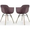 Silla de Comedor - Diseño Escandinavo - Patas de Madera - Pack de 2 - Nordika image 9