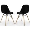 Pack de 2 de Silla de Comedor - Diseño Escandinavo - Patas de Madera - Skögur image 9