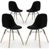 Silla de Comedor - Diseño Escandinavo - Patas de Madera - Pack de 4 - Skögur image 9