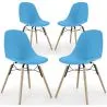 Silla de Comedor - Diseño Escandinavo - Patas de Madera - Pack de 4 - Skögur image 9