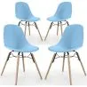 Silla de Comedor - Diseño Escandinavo - Patas de Madera - Pack de 4 - Skögur image 9