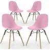Silla de Comedor - Diseño Escandinavo - Patas de Madera - Pack de 4 - Skögur image 9