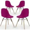 Silla de Comedor - Diseño Escandinavo - Patas de Madera - Pack de 4 - Skögur image 9