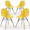 Silla de Comedor - Diseño Escandinavo - Patas de Madera - Pack de 4 - Skögur image 9