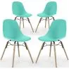 Silla de Comedor - Diseño Escandinavo - Patas de Madera - Pack de 4 - Skögur image 9
