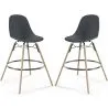 Taburete de Bar - Diseño Escandinavo - Patas de Madera - Pack de 2 - Skögur image 9