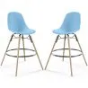 Taburete de Bar - Diseño Escandinavo - Patas de Madera - Pack de 2 - Skögur image 9