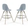 Taburete de Bar - Diseño Escandinavo - Patas de Madera - Pack de 2 - Skögur image 9