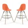 Taburete de Bar - Diseño Escandinavo - Patas de Madera - Pack de 2 - Skögur image 9