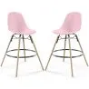 Taburete de Bar - Diseño Escandinavo - Patas de Madera - Pack de 2 - Skögur image 9