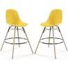 Taburete de Bar - Diseño Escandinavo - Patas de Madera - Pack de 2 - Skögur image 9