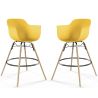 Taburetes de Bar - Diseño Escandinavo - Patas de Madera Oscura - Pack de 2 - Nordika image 9