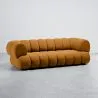 Sofá Tapizado en Terciopelo - Estilo Moderno - 2/3 Plazas - Curvo Teddy image 9