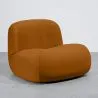 Sillón Moderno Minimalista Diseño Curvo Tapizado Terciopelo - Comodidad y Estilo Contemporáneo - Büba image 9