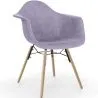 Silla de Comedor de Terciopelo - Diseño Escandinavo y Patas de Madera - Nordika image 9