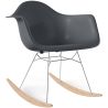 Silla Mecedora - Diseño Escandinavo - Patas de Madera y Metal - Nordika image 9