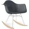 Silla Mecedora - Diseño Escandinavo - Patas de Madera y Metal - Nordika image 9