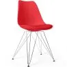 Silla de Comedor con cojín - Diseño Escandinavo y Patas de Metal - Skögur image 9