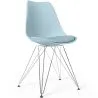 Silla de Comedor con cojín - Diseño Escandinavo y Patas de Metal - Skögur image 9