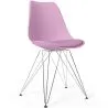 Silla de Comedor con cojín - Diseño Escandinavo y Patas de Metal - Skögur image 9