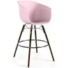 Taburete de Bar - Diseño Escandinavo - Patas Madera Oscura - Pirela image 9