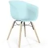 Silla de Comedor - Diseño Escandinavo - Patas Madera Natural - Polin image 9