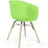 Silla de Comedor - Diseño Escandinavo - Patas Madera Natural - Polin image 9