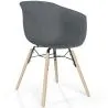 Silla de Comedor - Diseño Escandinavo - Patas Madera Natural - Polin image 9