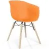 Silla de Comedor - Diseño Escandinavo - Patas Madera Natural - Polin image 9